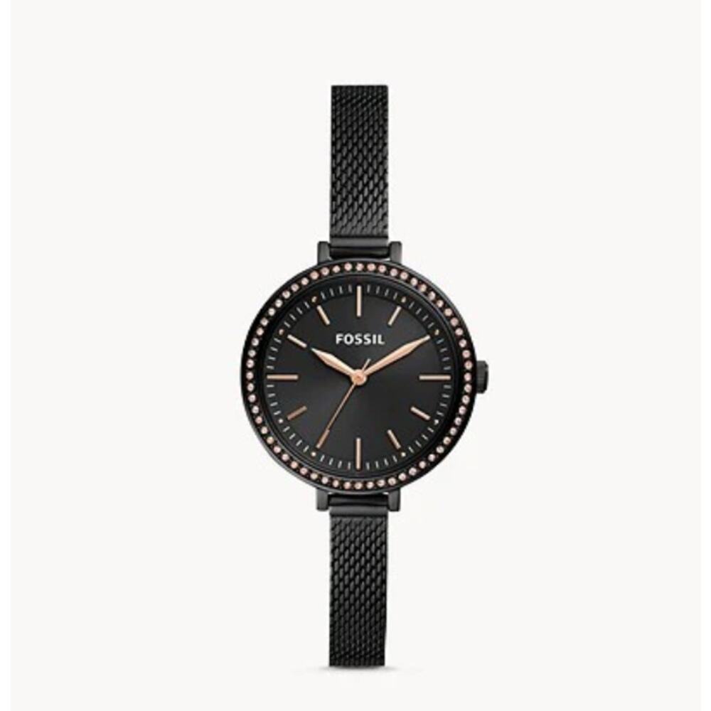 Fossil BQ3459 Classic Minute Three-hand Black Stainless Steel Watch